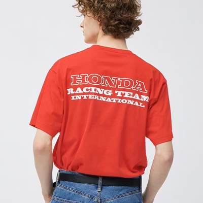 2024年新作GU×Honda（ホンダ）のコラボアイテム・グラフィックTシャツ（5分袖）