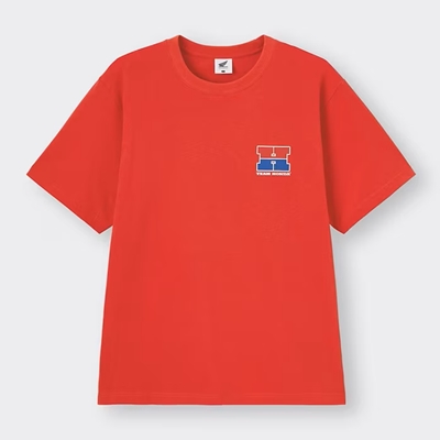 2024年新作GU×Honda（ホンダ）のコラボアイテム・グラフィックTシャツ（5分袖）
